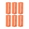 HARFINGTON 6pcs Watch Strap Loop Fastener Rings 26mm, Orange view 1