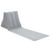 2X Inflatable Outdoor Sun Bath Beach Mat Pillows Flocking Beach Chairs with Backrest Inflatable Lounger for Portable Travel Camping (Grey) view 2