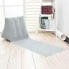 2X Inflatable Outdoor Sun Bath Beach Mat Pillows Flocking Beach Chairs with Backrest Inflatable Lounger for Portable Travel Camping (Grey) view 3