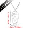 CENWA Stainless Steel Ghost Coffin Charm Pendant Necklace Spooky Halloween Charms Halloween Jewelry (Ghost Coffin N2) view 2