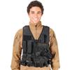 Lancer Tactical Nylon Crossdraw Airsoft Vest Youth Size w/Airsoft Pistol Holster - BLACK view 2