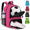 Hsmihair Youth Soccer Bag-Soccer Backpack&Backpack for Football Basketball,with Ball Compartment Separate Cleat Package view 1