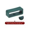 HARFINGTON 6pcs Watch Strap Loop Fastener Rings 18mm, Dark Green view 4