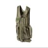 Lancer Tactical 600D Nylon Urban Tactical Cross Draw Vest with Embedded Pistol Holster Three Magazine Pouches - (OD Green) view 1