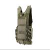 Lancer Tactical 600D Nylon Urban Tactical Cross Draw Vest with Embedded Pistol Holster Three Magazine Pouches - (OD Green) view 2
