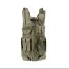 Lancer Tactical 600D Nylon Urban Tactical Cross Draw Vest with Embedded Pistol Holster Three Magazine Pouches - (OD Green) view 3