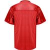 Blank Practice Football Jersey Mesh Athletic Sports Football T-Shirt Black White Red (Red, XX-Large) view 3