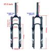 HSQMA Bike Air Fork 26/27.5/29 Inch Mountain Bike Suspension Fork Travel 120mm 1-1/8 1-1/2 Disc Brake Bicycle Front Fork QR 9mm view 2
