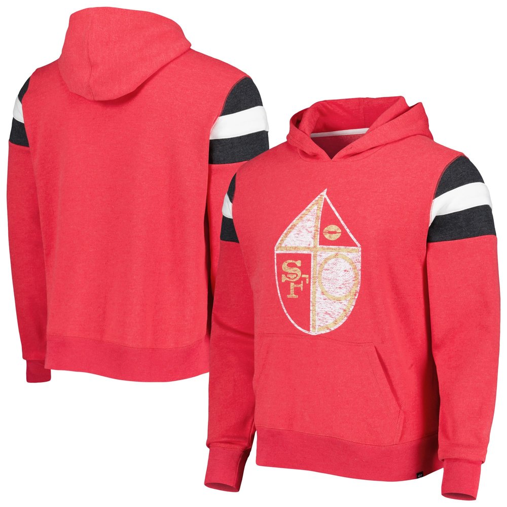 47 Men's Scarlet San Francisco 49ers Legacy Premier Nico Pullover Hoodie