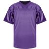 Blank Practice Football Jersey Mesh Athletic Sports Football T-Shirt Black White Red (Purple, Large) view 2