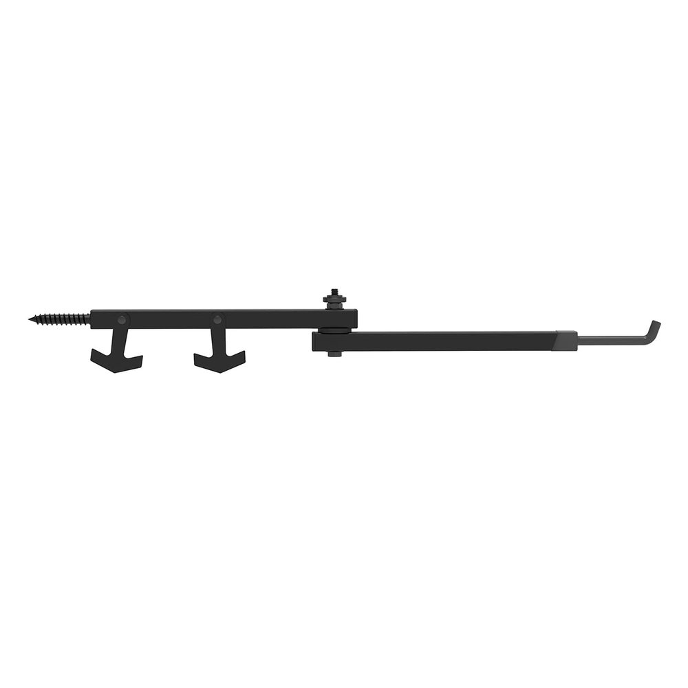 Half Rack Wing Treestand Bow Hanger 18 inch - Powder Coated Steel Tree Bow Holder - Durable & Weather-Resistant Hunting Bow Hanger - Rugged Matte Finish Screw in Bow Holder - Bow Hunting Accessories