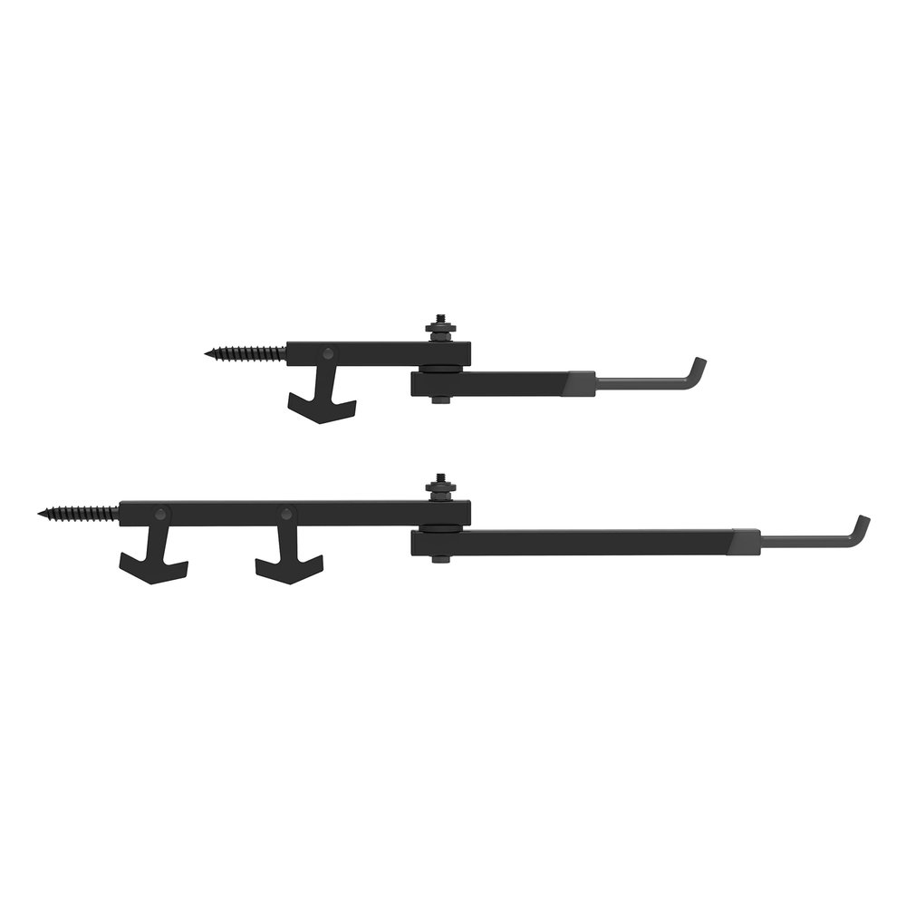 Wing Treestand Bow Hanger (Combo Pack) - Powder Coated Steel Tree Bow Holder - Durable & Weather-Resistant Hunting Bow Hanger - Rugged Matte Finish Screw in Bow Holder - Bow Hunting Accessories