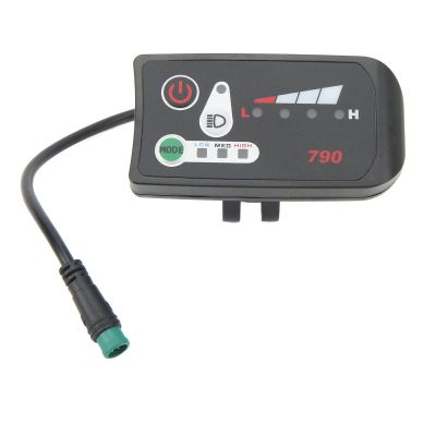 Electric LED Display Meter, 24V 36V 48V Multifunctional Computer with 5 Pin Waterproof Connector, Universal LED Display Control Panel for Electric Bike, Electric