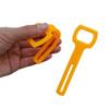 4-Pack Scuba Regulator Octopus Holder Straps - Durable Silicone Mouthpiece Retainers & Keepers for Diving, Cold Water Resistant (Yellow/Orange, 12cm) view 3