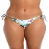 Hobie Women's Side Tie Tanga Bikini Swimsuit Bottom, Multi//Destination Vacation, M view 1