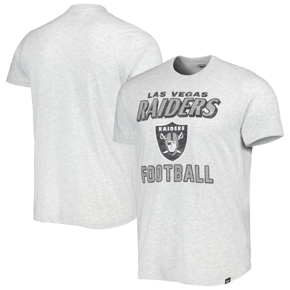 47 Men's Heathered Gray Las Vegas Raiders Dozer Franklin Lightweight T-Shirt