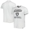 47 Men's Heathered Gray Las Vegas Raiders Dozer Franklin Lightweight T-Shirt view 1