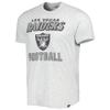 47 Men's Heathered Gray Las Vegas Raiders Dozer Franklin Lightweight T-Shirt view 2