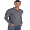 Askdeer Men's Polo Shirts Long Sleeve Slim Fit Casual Shirts Classic Stretch Polo T Shirt Golf Shirts Dark Gray view 4