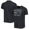 47 Men's Black Las Vegas Raiders Wordmark Rider Franklin T-Shirt view 1