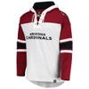 47 Men's Arizona Cardinals Heather Gray Gridiron Lace-Up Pullover Hoodie view 2
