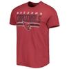 47 Men's Cardinal Arizona Cardinals Team Stripe T-Shirt view 2