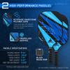 JOOLA Ben Johns Pickleball Set - Made with Reinforced Fiberglass and Honeycomb Polypropylene - Includes 2 Paddles, 4 Balls, and JOOLA Pickleball Bag view 4