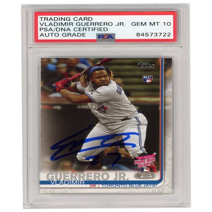 Vladimir Guerrero Jr 2019 Topps Update Autograph 27" Rookie Card #US272 - PSA/DNA 10