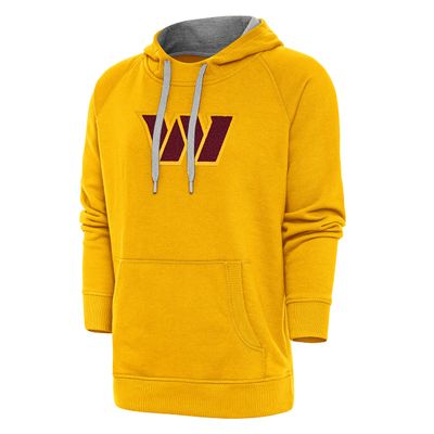 Antigua Men's Gold Washington Commanders Victory Chenille Pullover Hoodie