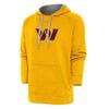 Antigua Men's Gold Washington Commanders Victory Chenille Pullover Hoodie view 1
