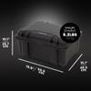 NANUK 933 Hard Case with 5 UP Custom Foam Insert, IP67 Waterproof & Crushproof, Rugged Construction for Ultimate Protection, Made in North America  Black (19.9 x 16.1 x 10.1) view 4