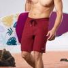 BRISIRA Mens Swim Trunks Bathing Suit 9 Inch Inseam Compression Liner Beach Long Board Shorts Swimsuit Anti-Chafe Quick Dry WineRed view 2