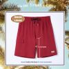 BRISIRA Mens Swim Trunks Bathing Suit 9 Inch Inseam Compression Liner Beach Long Board Shorts Swimsuit Anti-Chafe Quick Dry WineRed view 4