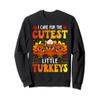 Cute School Nurse I Care For The Cutest Turkeys Thanksgiving Sweatshirt view 1