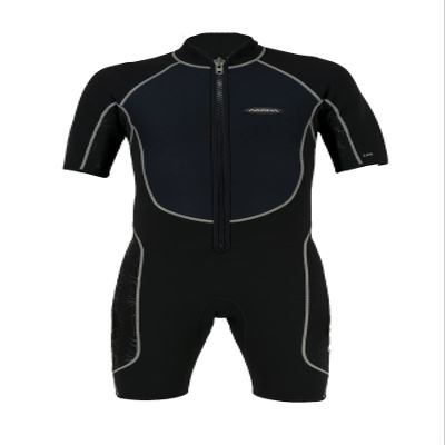AKONA Men's 2.5mm Shorty Wetsuit with Front Zipper. Scuba, Snorkeling, Paddle Boarding, Kayaking, Surfing - Small