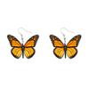 ZHOUMEIWENSP Fashion Insect Jewelry Big Monarch Butterfly Moths Drop Dangle Earrings For Women Gifts (Orange) view 1