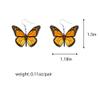 ZHOUMEIWENSP Fashion Insect Jewelry Big Monarch Butterfly Moths Drop Dangle Earrings For Women Gifts (Orange) view 2
