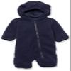 Amazon Essentials Unisex Babies' Hooded Sherpa Fleece Bunting Suit, Dark Navy, 18 Months view 1