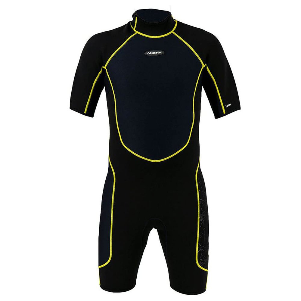 AKONA Men's 2.5mm Shorty Wetsuit with Back Zipper. Scuba, Snorkeling, Paddle Boarding, Kayaking, Surfing (5XLarge)