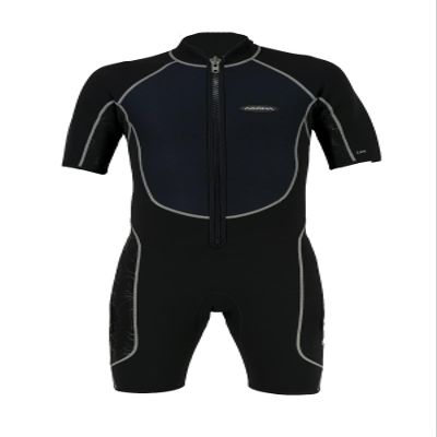 AKONA Men's 2.5mm Shorty Wetsuit with Front Zipper. Scuba, Snorkeling, Paddle Boarding, Kayaking, Surfing - Large