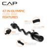 CAP Barbell 47-Inch Olympic Curl Bar - Black | Curl Barbell for Bicep and Tricep Workouts, Strength Training, and Weightlifting view 3