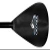 Accent Paddles Beat Carbon Canoe Adjustable 50in-56in Carbon Shaft 8-Degree Bent Carbon Reinforced Nylon Blade Ergo LeverLock Handle view 2