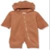 Amazon Essentials Unisex Babies' Hooded Sherpa Fleece Bunting Suit, Light Caramel, 24 Months view 1