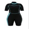 AKONA Women's 2.5mm Back Zipper Shorty Wetsuit. Scuba, Snorkeling, Paddle Boarding, Kayaking, Surfing - Tiffany, 15 view 2