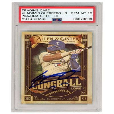 Vladimir Guerrero Jr 2020 Topps Allen & Ginter Longball Lore Autograph Card #LL-17 PSA/DNA 10