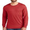 DRIEQUIP Men's Cotton Blend Moisture Wicking Long Sleeve Tees-M-TrueRed view 3