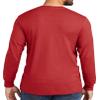 DRIEQUIP Men's Cotton Blend Moisture Wicking Long Sleeve Tees-M-TrueRed view 4