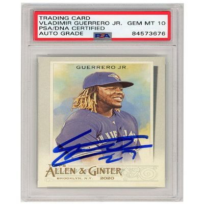 Vladimir Guerrero Jr 2020 Topps Allen & Ginter Autograph Card #50 PSA/DNA 10