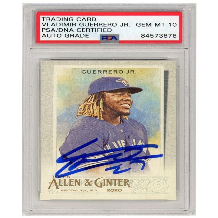 Vladimir Guerrero Jr 2020 Topps Allen & Ginter Autograph Card #50 PSA/DNA 10