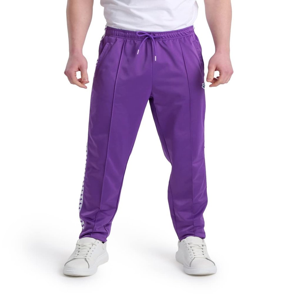 ARENA Men's Relax Iv Team Pant Jogger Sweatpants, Purple/White/Purple, Small